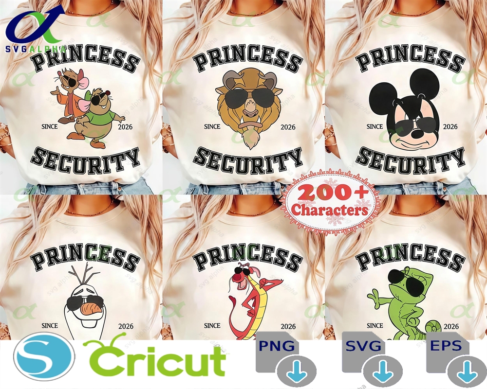 Customize Mickey Olaf Mushu Disney Princess Security Shirt, Happy Father’s Day Tee, Dad Birthday Gift, Boyfriend Birthday, Daddy Daughter